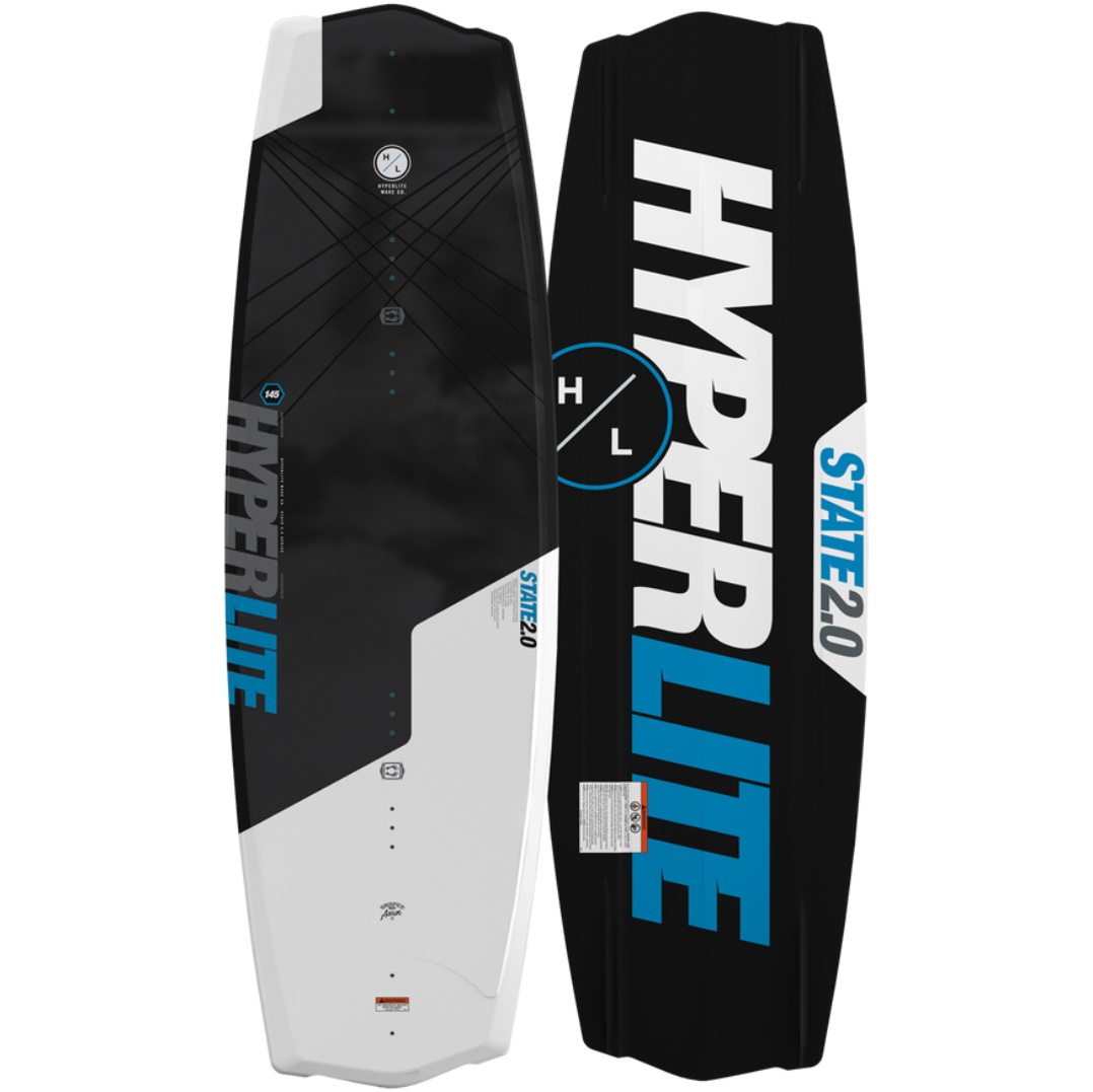 2026 Hyperlite State Wakesurfer Board H26ST.1 - Black / White